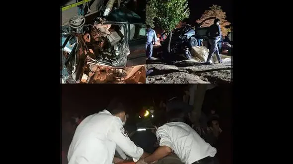 سرنوشت معجزه آسای 3 سرنشین در سمند مچاله شده + عکس