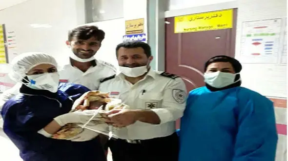 نوزاد شمالی در اورژانس به دنیا آمد 