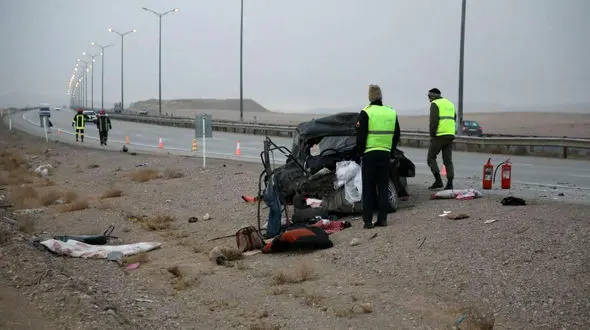 تصادف مرگبار کامیونت با پی کی در مشهد