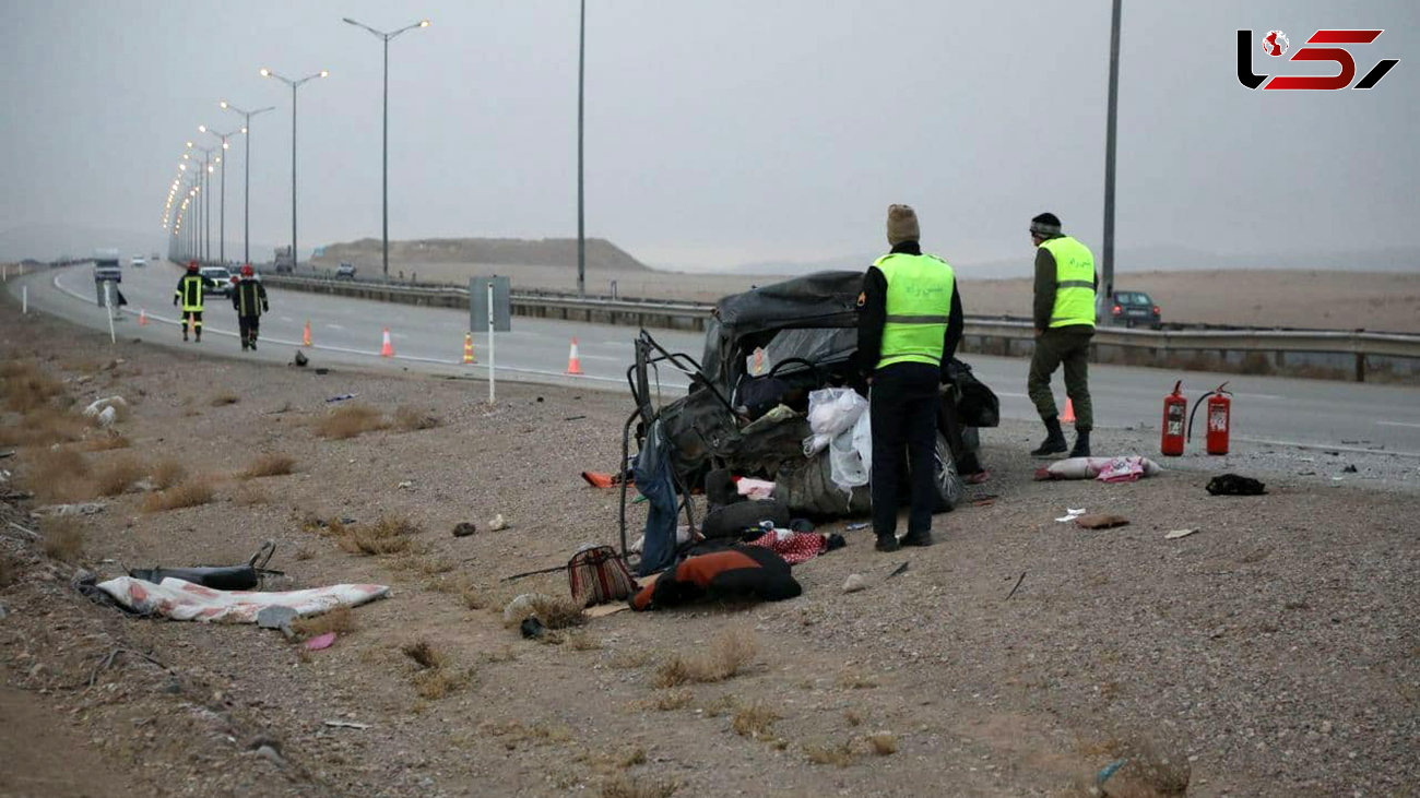 تصادف مرگبار کامیونت با پی کی در مشهد