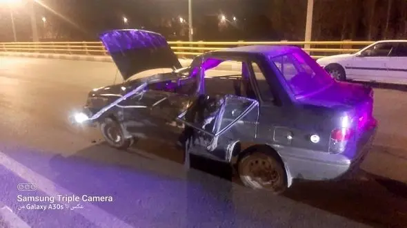 واژگونی هولناک پراید در قزوین + عکس