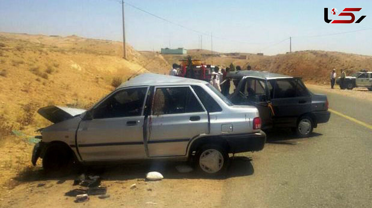6مجروح حاصل برخورد 3 خودرو  در فارس