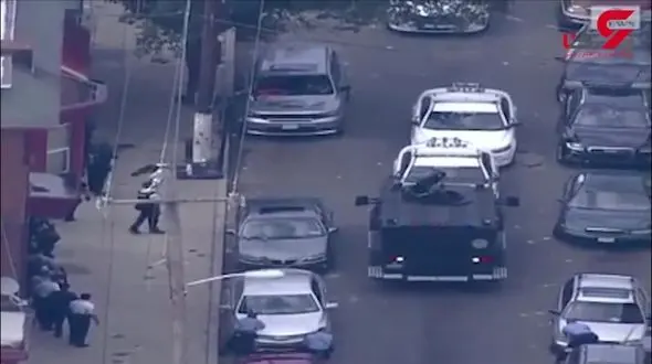 تیراندازی به پلیس آمریکا در شهر فیلادلفیا + فیلم