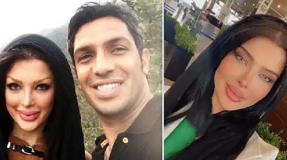 همسر پر زرق و برق سپهر حیدری وقتی مدل نبود ! / تغییر زمین تا آسمان قیافه اش ! + عکس های شوک اور