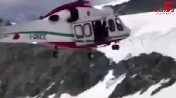 کشف جسد کوهنورد مفقود شده در میان یخ و سنگ + فیلم 