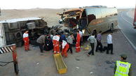 تصادف مرگبار اتوبوس با کامیون در مسیر قم- اراک