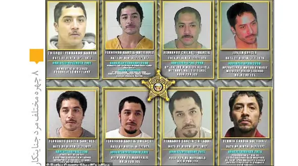 این 8 عکس با چهره های متفاوت یک متهم هزار چهره است / قاچاقچی فراری قاتل شد + عکس و جزییات