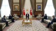 دیدار اردوغان با خطیب مسجدالاقصی