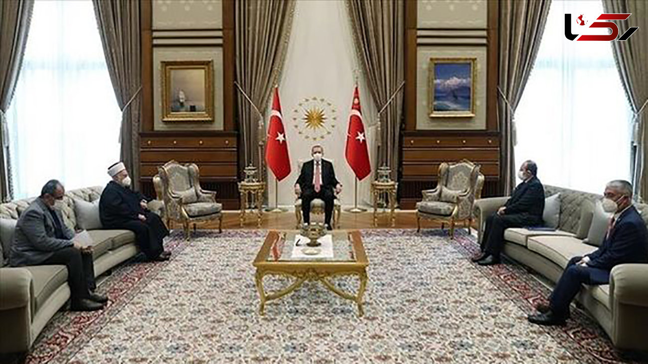 دیدار اردوغان با خطیب مسجدالاقصی