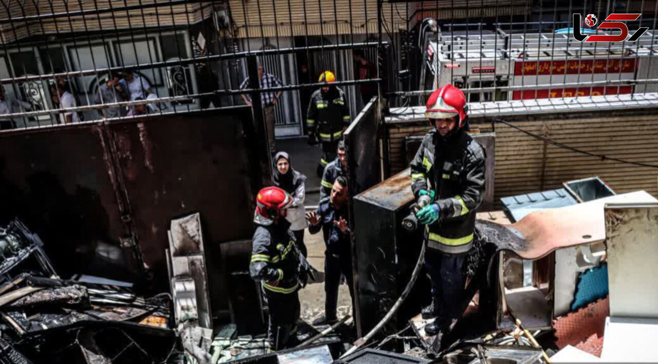 آتش سوزی در درمانگاه جی اصفهان