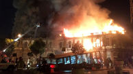 آخرین وضعیت ساختمان سوخته میدان حسن آباد پس از 16 ماه 
