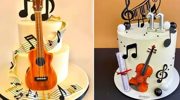 ایده‌ های خلاقانه کیک تولد گیتاری؛ 15 مدل خاص برای هنردوستان