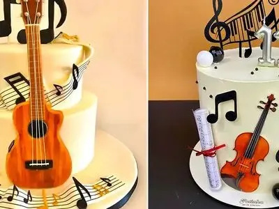 ایده‌ های خلاقانه کیک تولد گیتاری؛ 15 مدل خاص برای هنردوستان