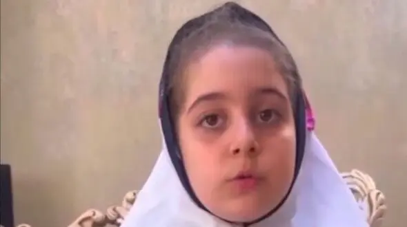 فیلم  از آنیلا 8 ساله قبل از شهادت با اصابت گلوله در اصفهان