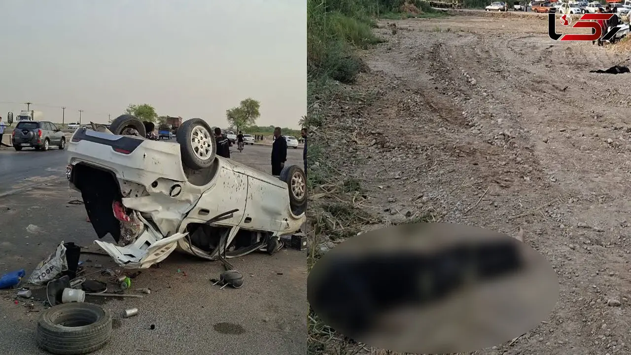 مرگ تلخ یک زن و کودک 3 ساله در تصادف ساینا با پژو در اهواز