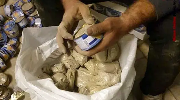 کشف محموله مرفین در کنسرو تن ماهی / شهریار  + عکس 