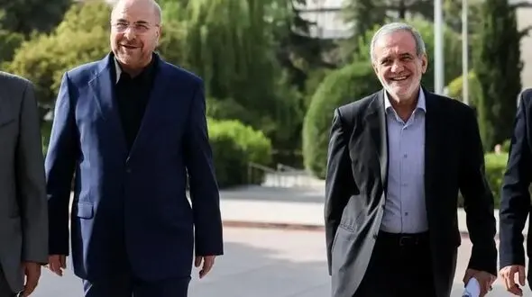 قدرت نمایی پزشکیان مقابل تندروها ی مجلس بایک اقدام بی سابقه / چرا قالیباف کنار پزشکیان ایستاد؟