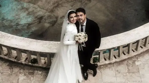 فیلم جشن عروسی  باشکوه و شاهانه سیما خضرآبادی بازیگر سریال بچه مهندس /  با آوازخوانی  جادویی همایون شجریان