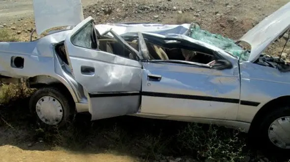 یک کشته در واژگونی پژو در عنبرآباد / سه مصدوم راهی بیمارستان شدند + عکس