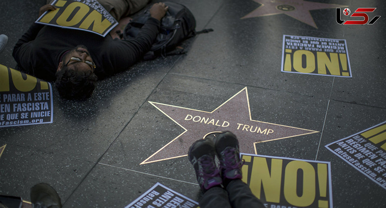 حذف ستاره جنجالی ترامپ در خیابان مشاهیر هالیوود 