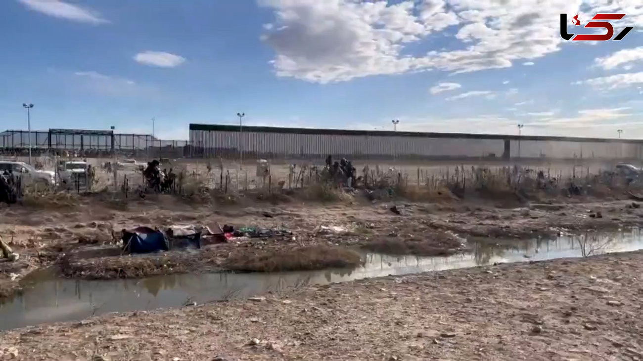 حمله مهاجران به حصار مرزی برای ورود به کشور
