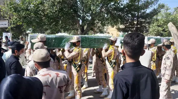 پیکر 4 شهید مرزبانی خراسان رضوی در مشهد تشییع شد