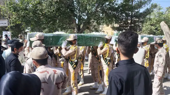 پیکر 4 شهید مرزبانی خراسان رضوی در مشهد تشییع شد