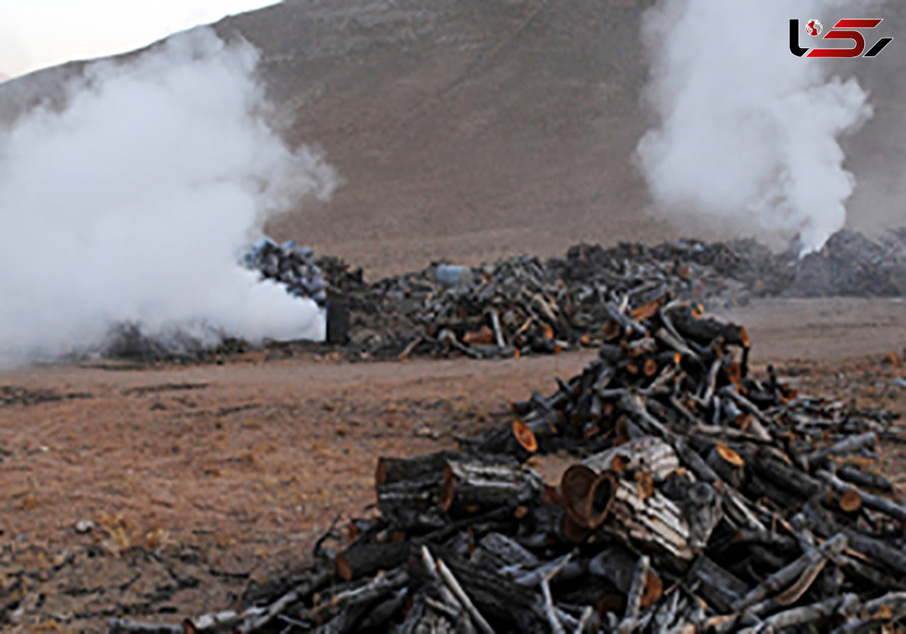 تخریب 4 کوره زغال غیرمجاز در خانمیرزا