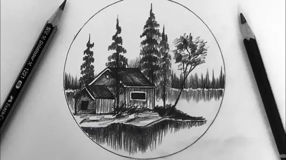 طراحی با گرد مداد + فیلم