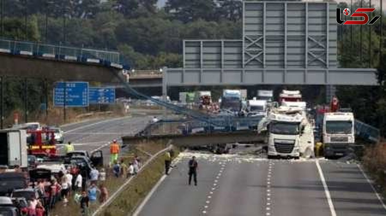 عکس ریزش مرگبار یک پل معلق / فرانسه