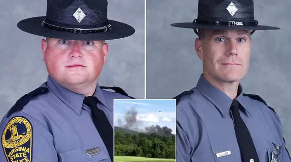 سقوط هلی کوپتر پلیس ویرجینیا + فیلم