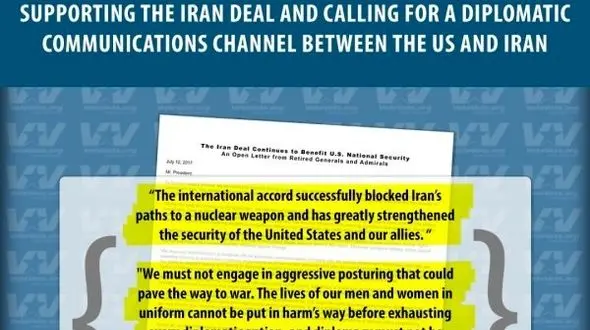 بیانیه 38 ژنرال ارشد ارتش آمریکا از توافق هسته ای با ایران( برجام )و انتقاد از سیاست های ضد ایرانی ترامپ
