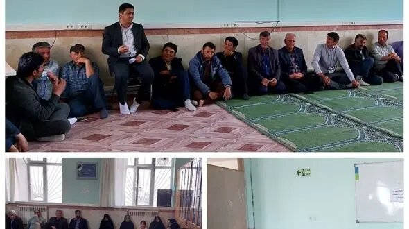 جلسه انجمن اولیا و مربیان در دبیرستان فاطمه الزهرا شهر نظرکهریزی برگزار شد