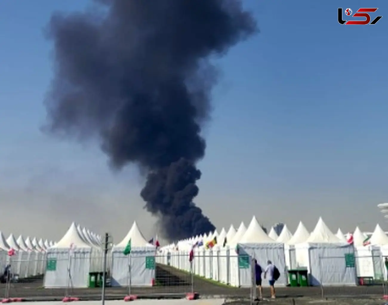آتش سوزی گسترده در شهر لوسیل قطر/ آژیر قرمز روشن شد+عکس