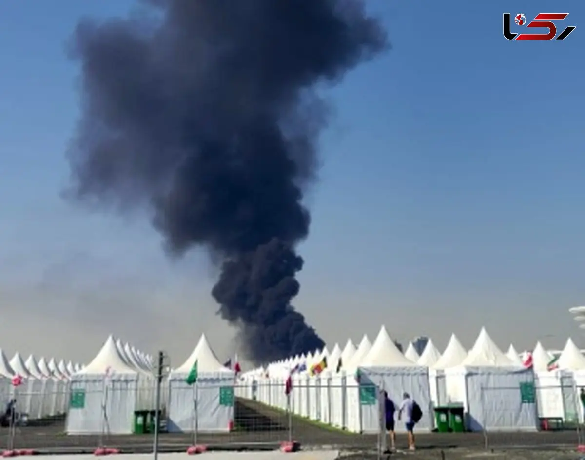 آتش سوزی گسترده در شهر لوسیل قطر/ آژیر قرمز روشن شد+عکس
