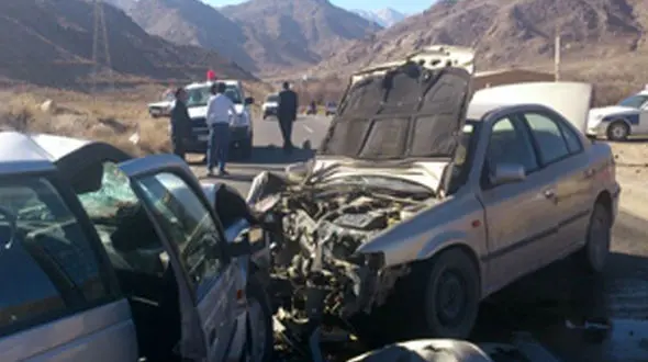 4 کشته در تصادف شاخ به شاخ سمند و پژو +عکس