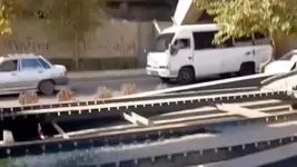 تصادف هولناکی که نیسان آبی را به دو نیم تقسیم کرد