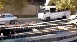 تصادف هولناکی که نیسان آبی را به دو نیم تقسیم کرد