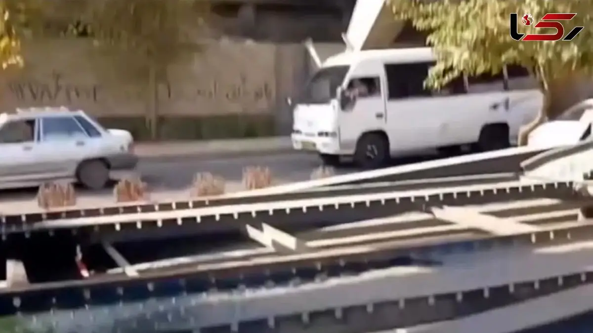 تصادف هولناکی که نیسان آبی را به دو نیم تقسیم کرد