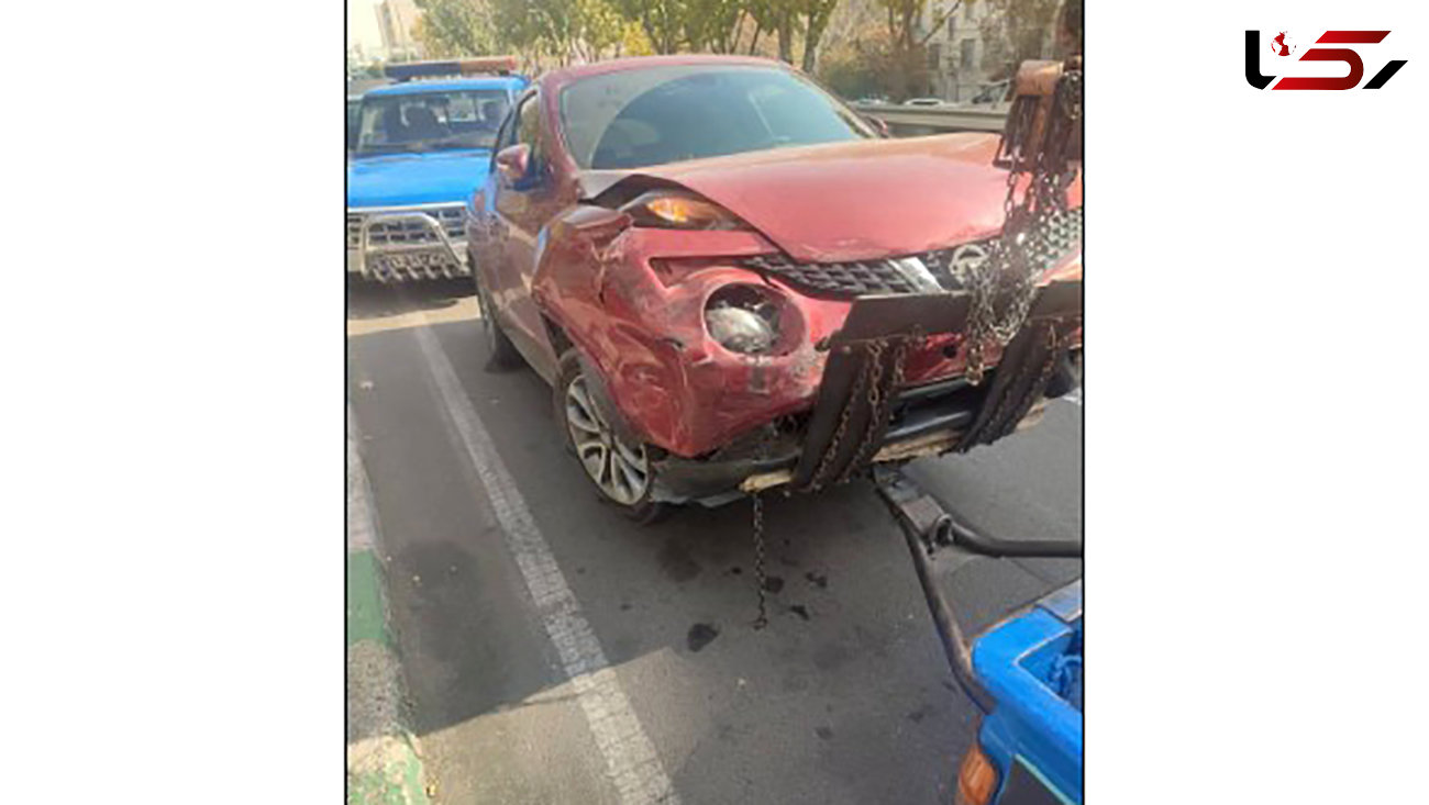 تصادف شدید سانتافه با سواری جوک در تهران + عکس ها