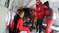 انجام ۵ سورتی پرواز برای نجات جان کوهنورد در ارتفاعات جیرفت
