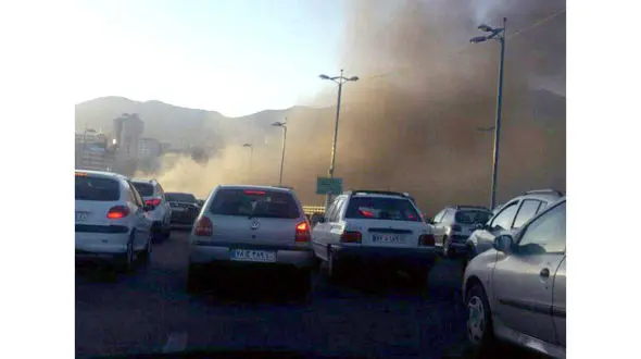 دود غلیظ در بزرگراه نیایش چه بود ؟+عکس