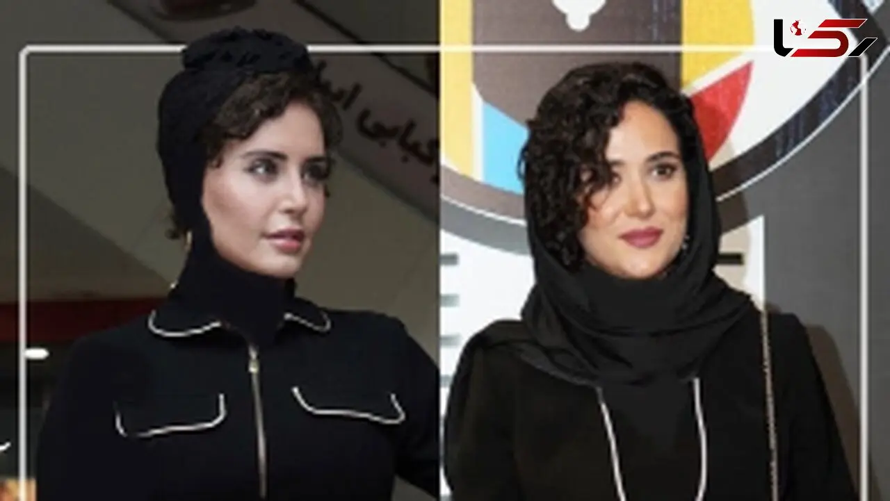 عکس/نگاهی به شباهت استایل الناز شاکردوست در اکران فیلم گوزن‌های اتوبان به تیپ سیاه و سفید پریناز ایزدیار در جشن منتقدان / از رو هم تقلید کردن 