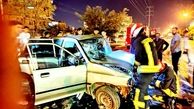 برخورد پراید با تیر برق حادثه آفرید/ در کرمانشاه رخ داد