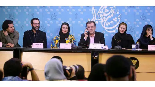 نشست خبری فیلم رگ خواب بدون حضور کارگردان +فیلم و عکس