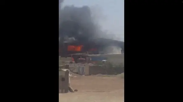  فیلم آتش سوزی بزرگ در جنوب تهران !