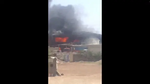  فیلم آتش سوزی بزرگ در جنوب تهران !