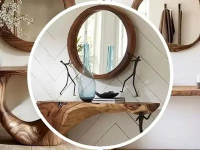 سبک اسکاندیناوی در طراحی آینه کنسول چوبی؛ گرمای چوب طبیعی در فضای مدرن