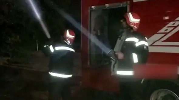 فیلم آتش سوزی در شهربازی بجنورد 