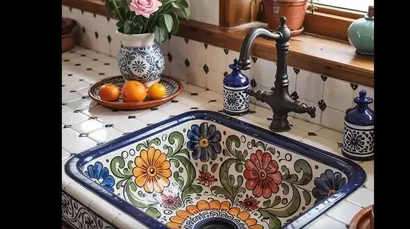 فیلم / خلاقیت خیره‌کننده هنرمند برای ساخت سینک رومیزی منحصربفرد با کاشی کاری سنتی ایرانی؛ سنت و مدرن بودن رو چه خوب در یک قاب جمع کرده / درسته که میگن هنر نزد ایرانیان است و بس 